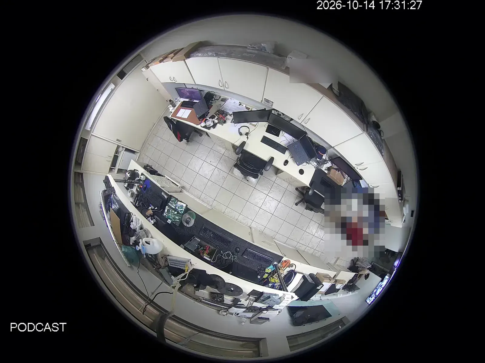 Câmera fisheye 360 graus
